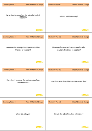AQA GCSE Chemistry (Combined) Flashcards (Paper 2)