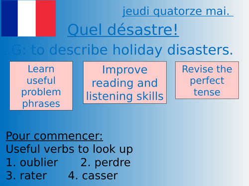 French Studio 3 Vert module 4 Quel désastre!