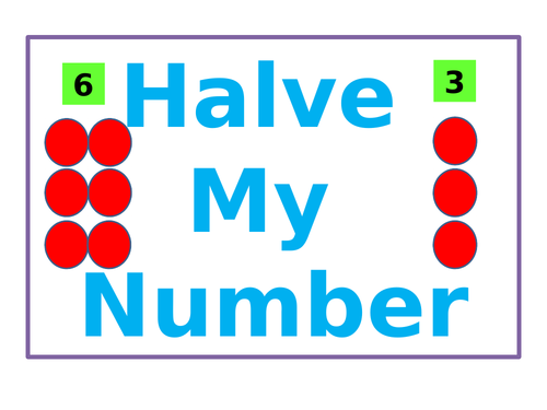 halving numbers teaching resources