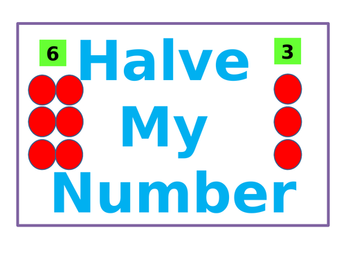 Halving Numbers - Activity
