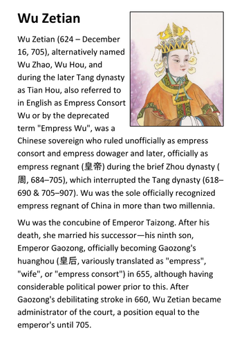 Wu Zetian Handout