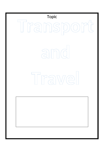 Transport and Travel topic work
