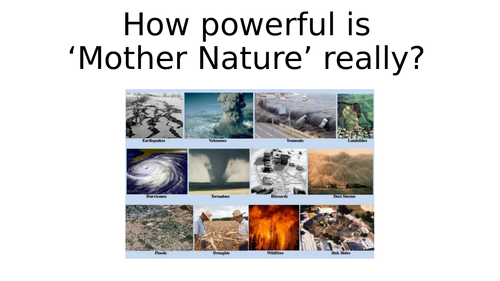 The power of natural disasters