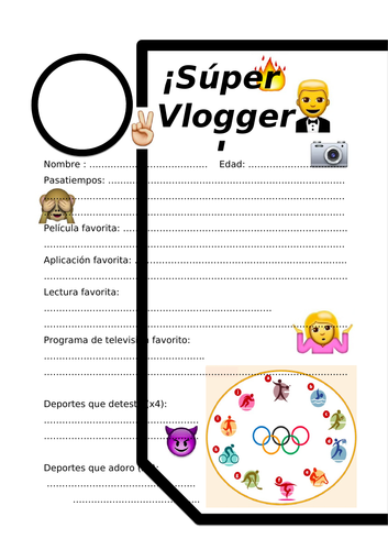 SPANISH GCSE TECHNOLOGIES VLOGGER PROFILE