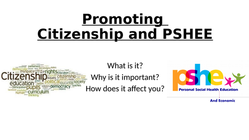Citizenship and PSHE training