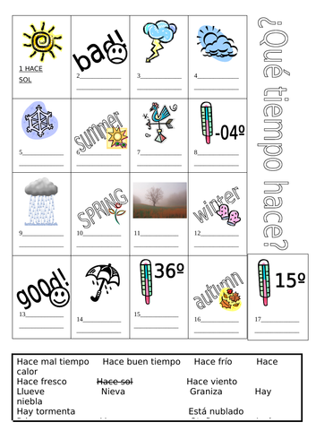 SPANISH KS3 WEATHER UNIT