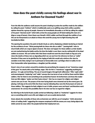 anthem for doomed youth analysis line by line