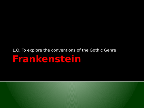 Frankenstein The Play