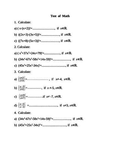 Test of Math