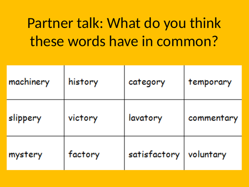 spell words ending with ary ery ory Teaching Resources