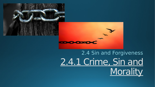Catholic Christianity: Crime, Sin and Morality EDUQAS