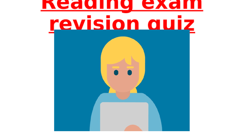 EDUQAS READING exam revision quiz (PowerPoint and video formats) - GCSE English Language