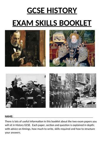 GCSE History AQA Exam skills booklet