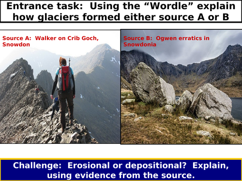 How do glaciers shape the land