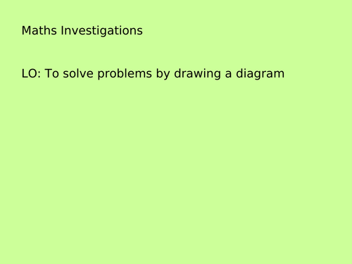 Year5/6 Maths investigations