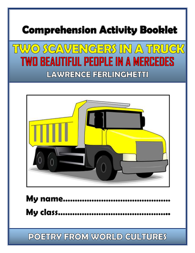 Two Scavengers in a Truck - Comprehension Activities Booklet!