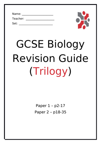 AQA (9-1) GCSE Biology Revision Guide (Triple/Trilogy)