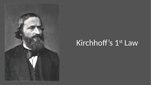 AS Physics 0CR A - Kirschoff's 1st Law and Mean Drift Velocity