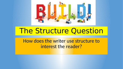 GGCSE Structure - the most effective way to teach the structure question.