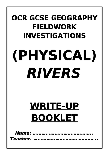 Rivers fieldwork write up booklet