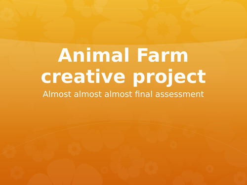 Animal Farm - Creative project