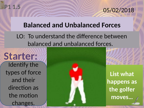 Activate 1:  P1: 1.5  Balanced and Unbalanced Forces