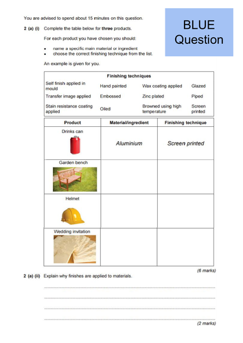 GCSE Product Design Design and Technology - Plastics revision quiz station activity