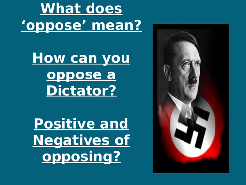 GCSE Unit - Nazi Germany opposition