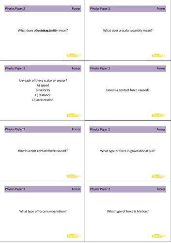 AQA GCSE Physics (Combined) Flashcards (Paper 2)