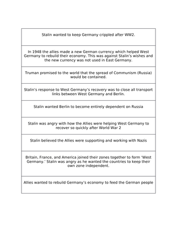 Cold War Berlin Blockade 1948