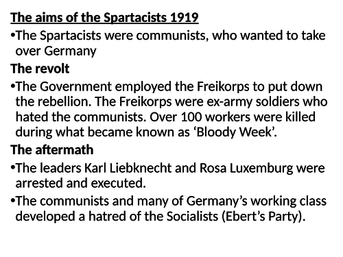 Ed-Excel GCSE 9-1 Unit 3 Germany - Weimar's Greatest Challenge 1919-1923