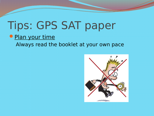 KS2 SAT Revision/Tips Powerpoint resources for GPS, Reading and Maths