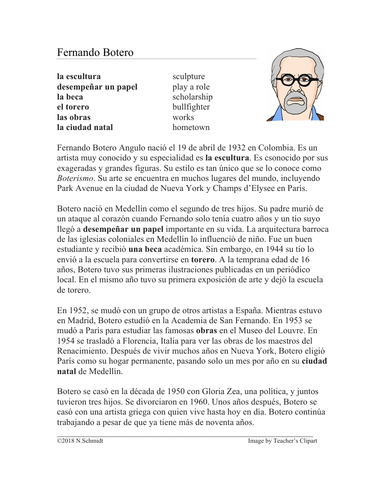 Fernando Botero Biografía: Spanish Biography on Colombian Artist Botero