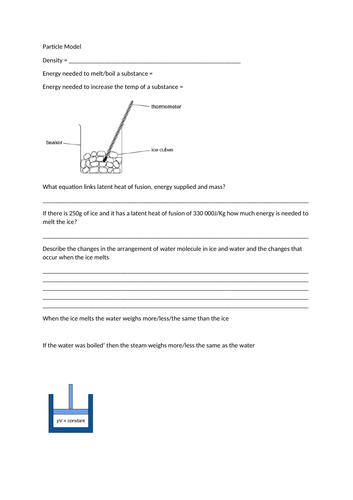 AQA Physics 9-1 Particle Model Revision