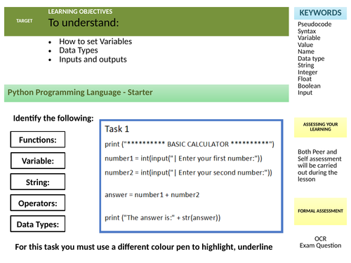 Selection | Teaching Resources