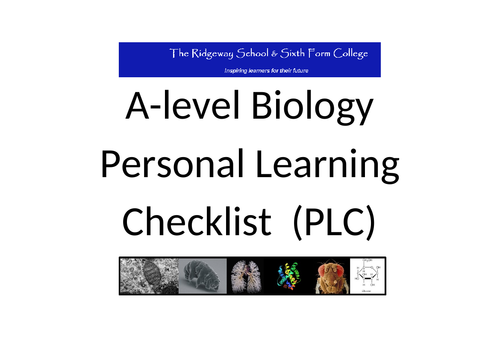 A-level Biology Personal Learning Checklist (PLC) - OCR Biology A - H420