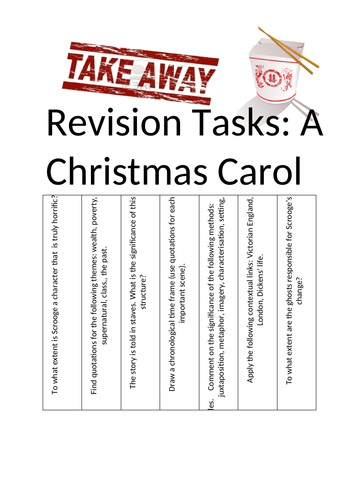 Takeaway Revision Tasks