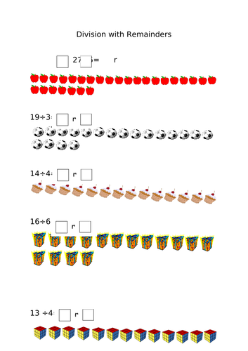 division-with-remainders-teaching-resources