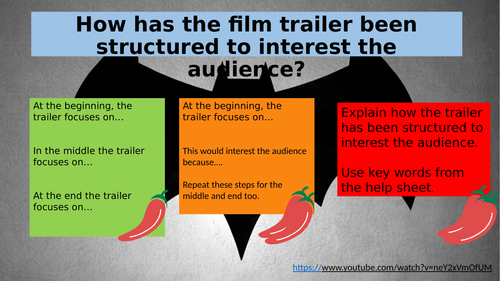 English Language Paper 1 Structure question taught through poem