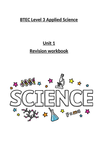 Level 3 Applied Science Unit 1 Exam - Biology revision workbook