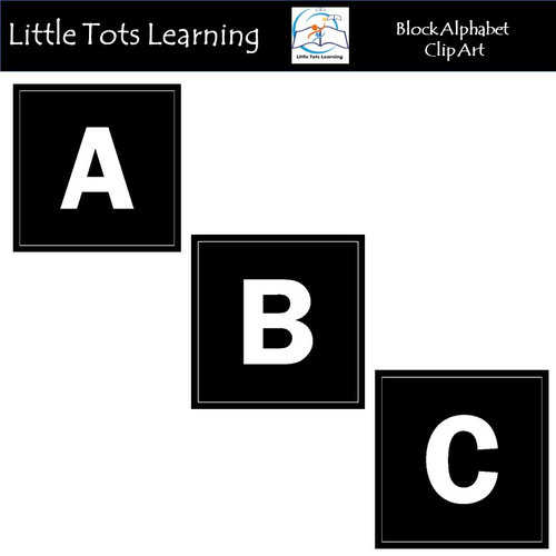 Alphabet Block Clip Art - Commercial Use