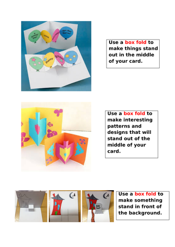 DT pop up books for KS2 unit of work, planning & resources
