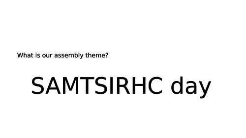 Ascension Thursday assembly