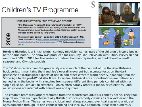 OCR EMC Anthology CBBC's Horrible Histories- The Stone Age Report, May 2009