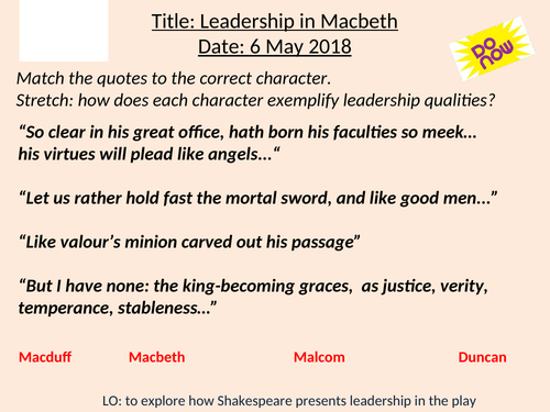 GCSE English Literature Revision (9-1): Macbeth