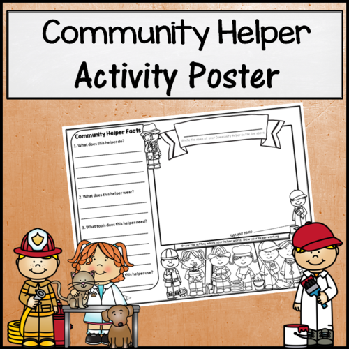 Community Helper Activity Poster