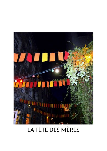 LA FÊTE DES MÈRES