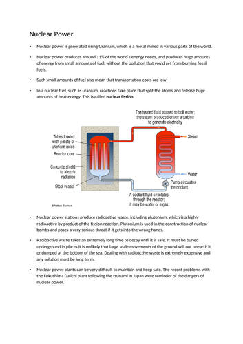 generating electricity