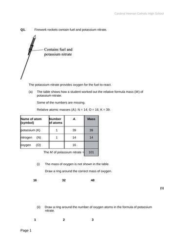 Exothermic and Endothermic Reactions