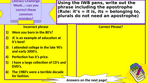 Literacy Challenges